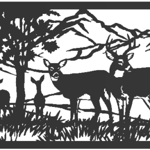 New Deer Insert - Metal Railing Panel Insert