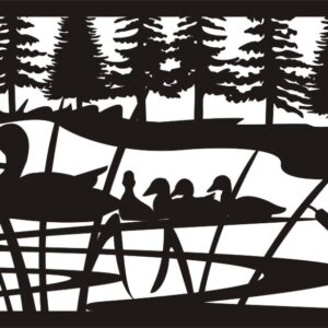 Ducks & Ducklings - Metal Railing Panel Insert