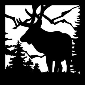 Elk Mountains - Metal Railing Panel Insert