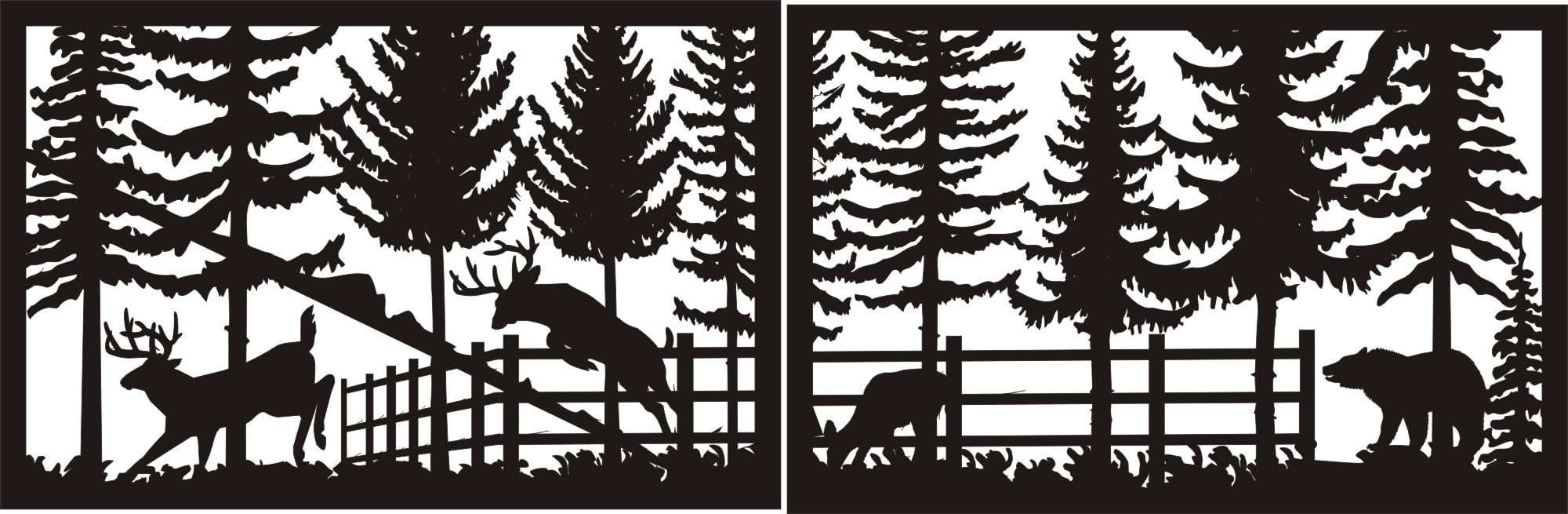 Forest - Metal Railing Panel Insert