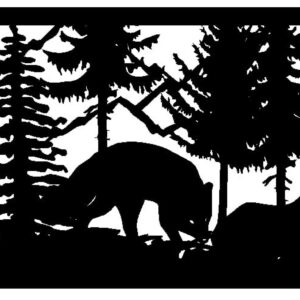 Horseman Ram Fox Elk Mountains - Metal Railing Panel Insert