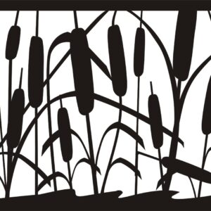 Cattails - Metal Railing Panel Insert
