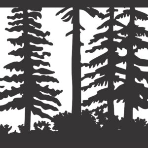 Just Trees - Metal Railing Panel Insert