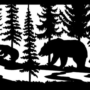 Three Bears River - Metal Railing Panel Insert