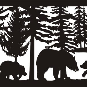 Three Bears - Metal Railing Panel Insert